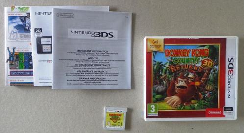 Donkey Kong Country Returns voor de Nintendo 3DS Compleet, Spelcomputers en Games, Games | Nintendo 2DS en 3DS, Zo goed als nieuw
