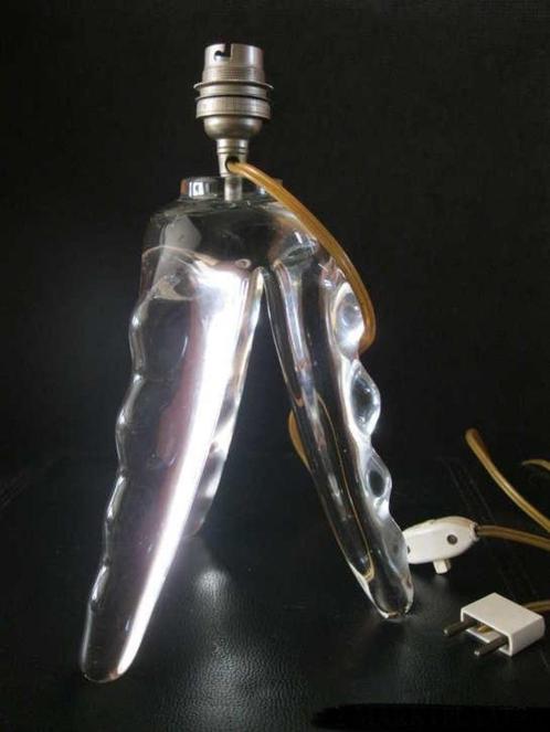 Opmerkelijke tripode lamp 1950-1960 - Daum, Antiek en Kunst, Antiek | Lampen, Ophalen