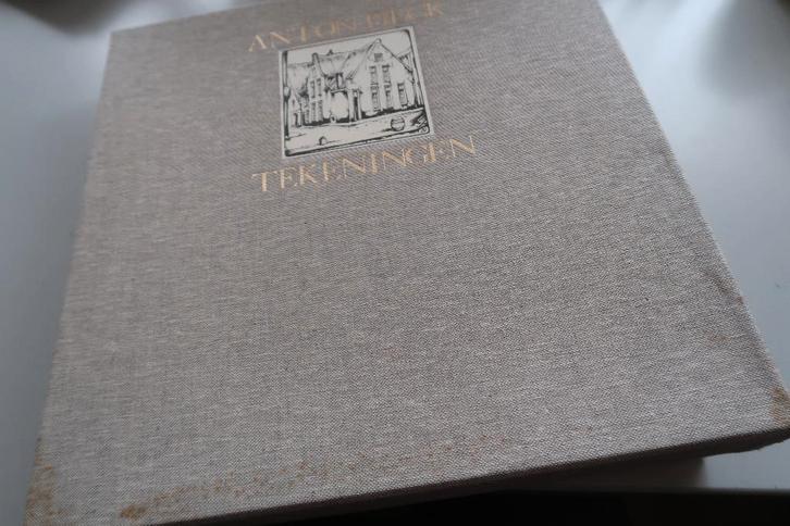 Anton Piecktekeningen in originele linnen cassette met 36, Boeken, Kunst en Cultuur | Beeldend, Zo goed als nieuw, Ophalen of Verzenden