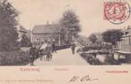 668A Waddinxveen Kerkweg-West naar Dorpstraat, Verzamelen, Ansichtkaarten | Nederland, Ophalen of Verzenden, Voor 1920, Gelopen