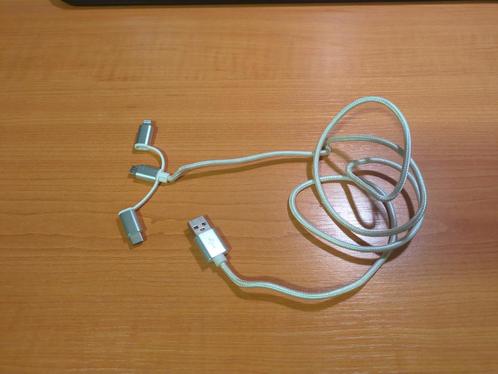 Universele USB laadkabel, Telecommunicatie, Mobiele telefoons | Telefoon-opladers, Gebruikt, Ophalen of Verzenden