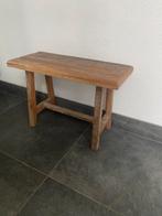 hout bankje zwaar materiaal, Ophalen of Verzenden, Zo goed als nieuw, 25 tot 50 cm, Rechthoekig