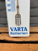 Vintage Varta Batterijen Thermometer Emaille Reclamebord, Antiek en Kunst, Antiek | Emaille, Ophalen of Verzenden