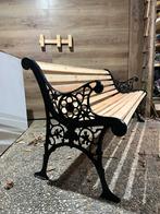 Opgeknapt Bankje - Gietijzer & Douglas Hout, Tuin en Terras, Tuinbanken, Ophalen of Verzenden, Zo goed als nieuw, Hout