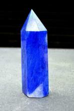 Blauwe kwarts punt -, Verzamelen, Mineralen en Fossielen, Ophalen of Verzenden, Mineraal