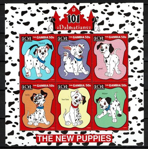 gambia pf blok disney 101 dalmatiers honden dogs, Postzegels en Munten, Postzegels | Thematische zegels, Postfris, Overige thema's