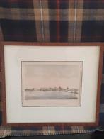 litho gezigt op de Willemskade Rotterdam Trap en Bos 1863, Antiek en Kunst, Kunst | Litho's en Zeefdrukken, Ophalen