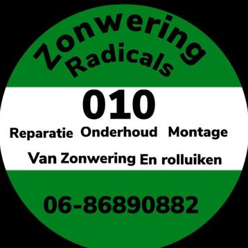 Zonwering reparatie,onderhoud of montage  Zuid -Holland 