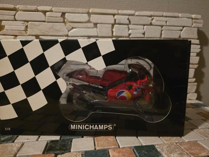 Yamaha YZR 500 Antena 3 José-Luis Cardoso GP 2001 1:12, Hobby en Vrije tijd, Modelauto's | 1:5 tot 1:12, Zo goed als nieuw, Motor