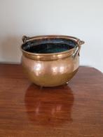 Antieke Koperen Pot met Handvat, Antiek en Kunst, Antiek | Koper en Brons, Ophalen of Verzenden, Koper