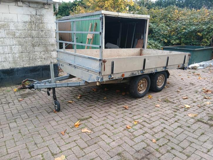 Plateauwagen met kenteken, Auto diversen, Aanhangers en Bagagewagens, Gebruikt, Ophalen
