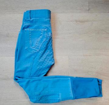 Blauwe rijbroek La Valencio met bling, 164, full grip beschikbaar voor biedingen