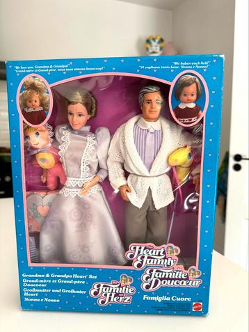 Vintage heart family barbie grandparents 80s mattel oude pop beschikbaar voor biedingen