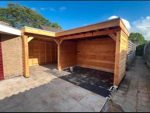 Overkapping / Bestrating, Tuin en Terras, Tuinhuizen, Zo goed als nieuw, Hout, 200 tot 400 cm, Ophalen