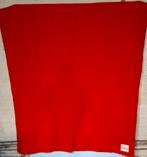 Vintage Woolmark deken rood 180 x 230 cm, Ophalen of Verzenden, Gebruikt
