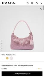 Prada Crystal tas, Ophalen of Verzenden, Nieuw, Zwart, Handtas