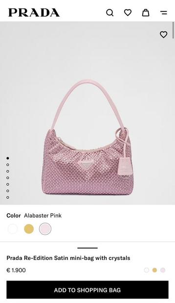 Prada Crystal tas beschikbaar voor biedingen