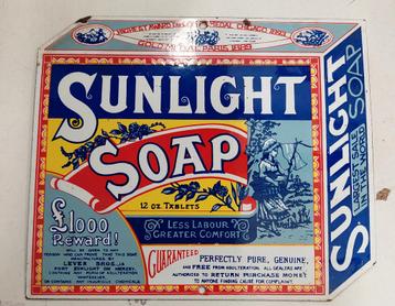 Emaille reclamebord Sunlight beschikbaar voor biedingen