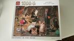 King puzzel 1000 stukjes kittens in the barn, Ophalen, 500 t/m 1500 stukjes, Gebruikt