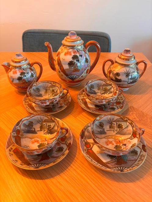 Japans Kutani theeservies, Antiek en Kunst, Antiek | Servies compleet, Ophalen