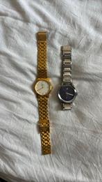 horloge , één is zilverkleurig en één is goudkleurig., Sieraden, Tassen en Uiterlijk, Horloges | Dames, Ophalen of Verzenden, Zo goed als nieuw