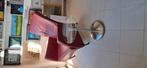 Montis windy,  elegante leren stoel. Steenrood leer ., Huis en Inrichting, Fauteuils, Ophalen, Gebruikt, 50 tot 75 cm, Leer
