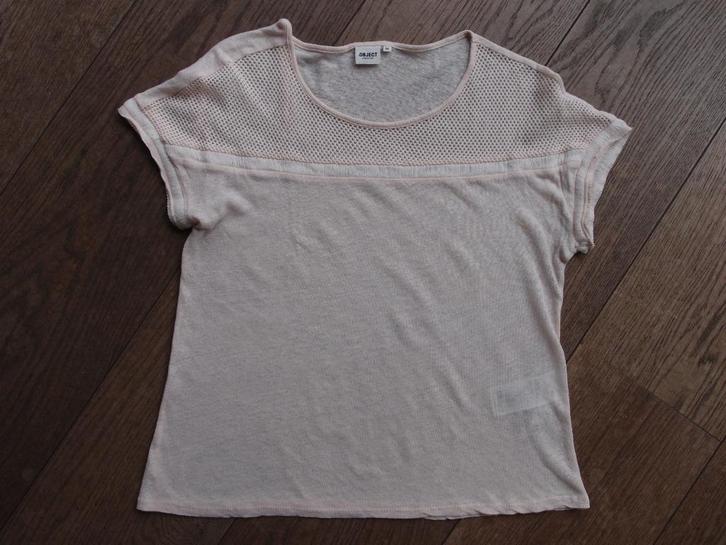 Mooi dames meisjes Object top maat 38 M nude pastel kleur, Kleding | Dames, Tops, Zo goed als nieuw, Maat 38/40 (M), Roze, Korte mouw