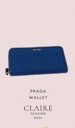 Prada Long Wallet, Sieraden, Tassen en Uiterlijk, Portemonnees, Verzenden, Zo goed als nieuw, Blauw, Overige merken