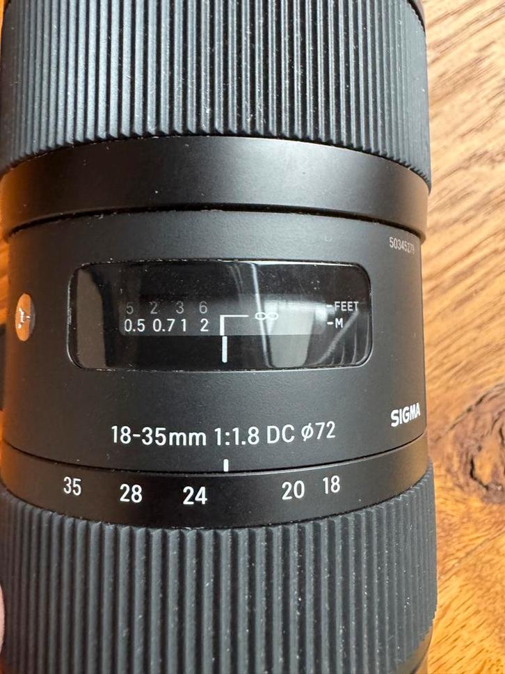 Sigma 18-35mm F1.8 DC Lens Sony A-mount, Audio, Tv en Foto, Fotografie | Lenzen en Objectieven, Zo goed als nieuw, Standaardlens