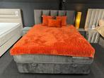 Luxe Velvet Bedden / Boxsprings Met Opbergruimte | Utrecht, Ophalen, Grijs, 200 cm, 160 cm
