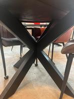 Magazijn leegverkoop ronde eettafel zwart mangohout matrix, Nieuw, Ophalen of Verzenden, Info@wkhome.nl, Argonweg 20 Amersfoort