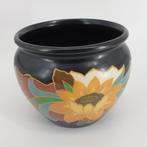 platelen bloempot van matplateel plateelbakkerij Zaandam, Ophalen of Verzenden