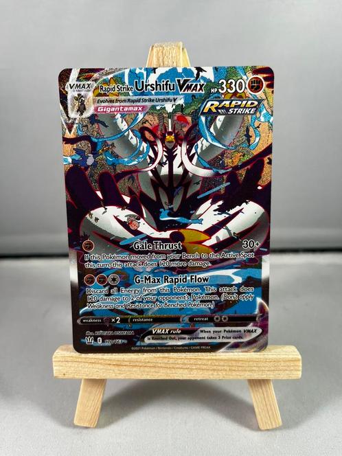 Rapid Strike Urshifu VMAX Alternate Art Secret 170/163, Hobby en Vrije tijd, Verzamelkaartspellen | Pokémon, Gebruikt, Losse kaart