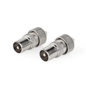 Nedis IEC (Coax) Connector Recht | Male | Vernikkeld | 75 Oh beschikbaar voor biedingen
