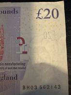 Engelse 20 Pond Biljet, Postzegels en Munten, Bankbiljetten | Europa | Niet-Eurobiljetten, Verzenden, Overige landen, Los biljet