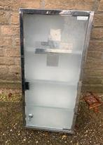 RVS Afsluitbaar Medicijnen kastje. Met slot en sleutel, Minder dan 50 cm, Gebruikt, Ophalen of Verzenden, Glas