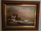 W. Kloos Schilderij - Winters Landschap, Antiek en Kunst, Kunst | Schilderijen | Klassiek, Ophalen of Verzenden