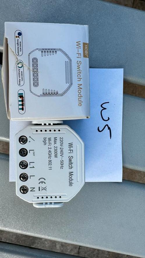 2x Moes Wi-Fi Schakelmodule - Tuya - Smarthome, Doe-het-zelf en Verbouw, Elektra en Kabels, Zo goed als nieuw, Schakelaar, Ophalen of Verzenden