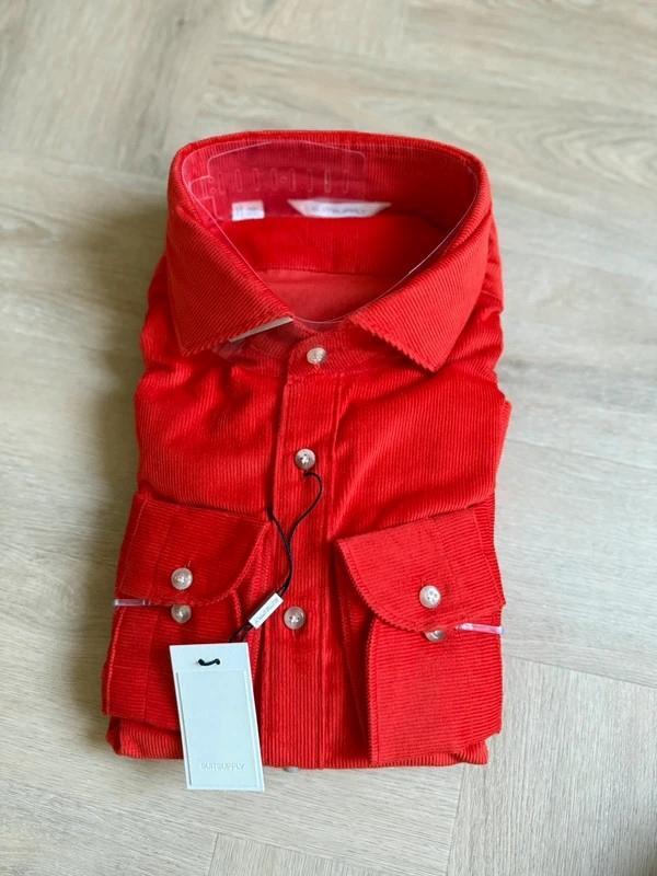 Suitsupply Overhemd met rode kleur maat 41-42, Kleding | Heren, Overhemden, Nieuw, Halswijdte 41/42 (L), Rood, Verzenden