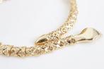 Gouden Dames Slangen Armband | 18K, Ophalen of Verzenden, Zo goed als nieuw, Goud, Goud