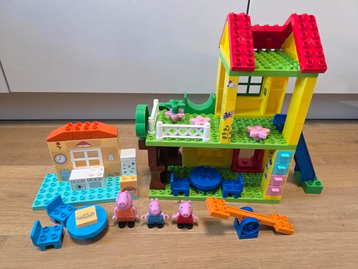 Big Bloxx Peppa Pig Play House speelhuis en keuken (Duplo), Kinderen en Baby's, Speelgoed | Bouwstenen, Zo goed als nieuw, Ophalen of Verzenden