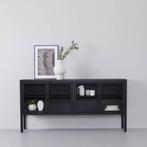 Zwart metalen dressoir, Huis en Inrichting, Ophalen, Gebruikt, 150 tot 200 cm, Metaal