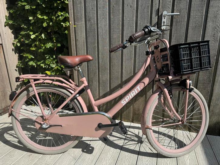 Spirit Cargo zalm-roze meisjesfiets 24 inch, Fietsen en Brommers, Fietsen | Meisjes, Gebruikt, 24 inch, Ophalen