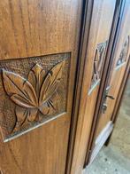 Vintage houten kast met buik houtsnijwerk, Huis en Inrichting, Kasten | Overige, Ophalen, Zo goed als nieuw