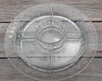Glazen schaal, vintage, handgemaakt, 6-delig, Ophalen of Verzenden