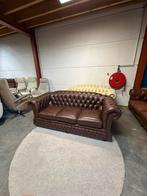 Bruine chesterfield bankstel 3 zits bank springvale, Huis en Inrichting, Fauteuils, 2871SK, Klassieke, Mariansoliak8@gmail.com