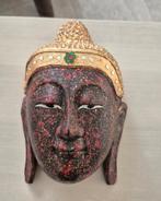 Boeddha masker / wandornament hout, Ophalen of Verzenden
