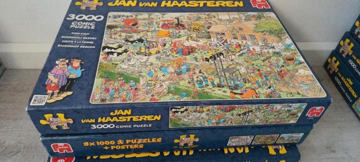 Commic Puzzels 17 alles € 100,- 3000, 2000 en 1000 stukjes, Hobby en Vrije tijd, Denksport en Puzzels, Zo goed als nieuw, Legpuzzel
