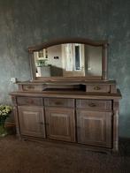 Dressoir met spiegel, Ophalen, Gebruikt, 150 tot 200 cm, Eikenhout