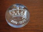 Gave Presse papier / paperweight Kroon 1890-1990  Shell, Ophalen of Verzenden